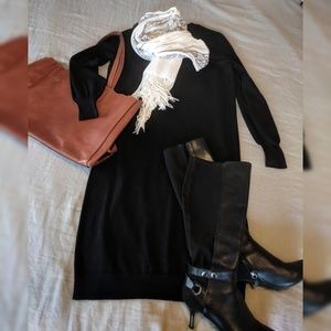 Uniqlo black sweater dress